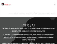Tablet Screenshot of infosat.ma